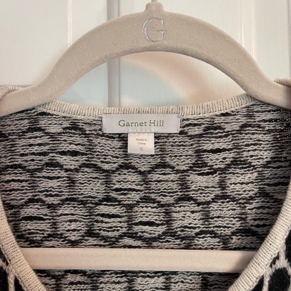 Patterned Button Up Sweater - Picture 3 of 5